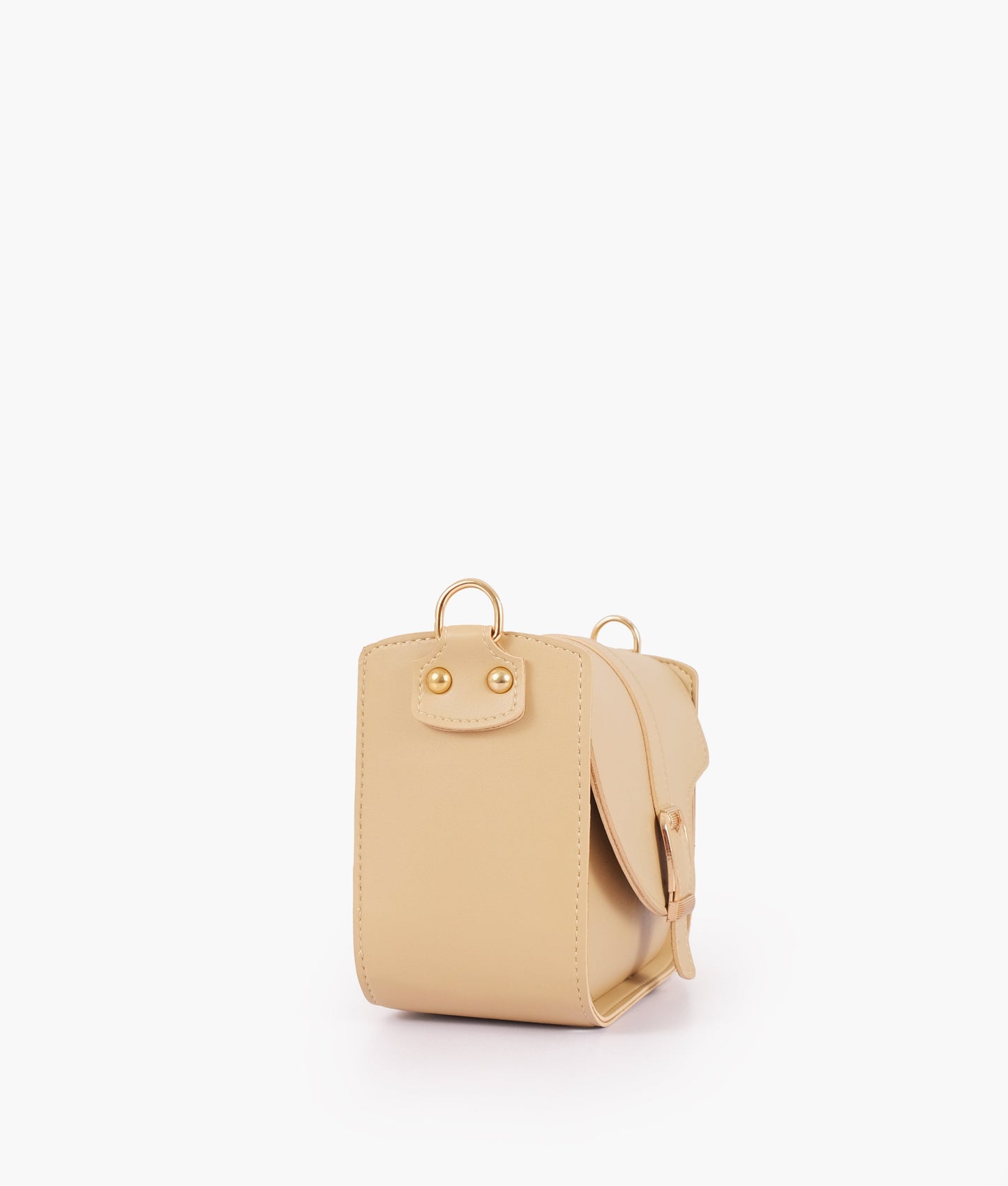 Off-white saddle buckle bag