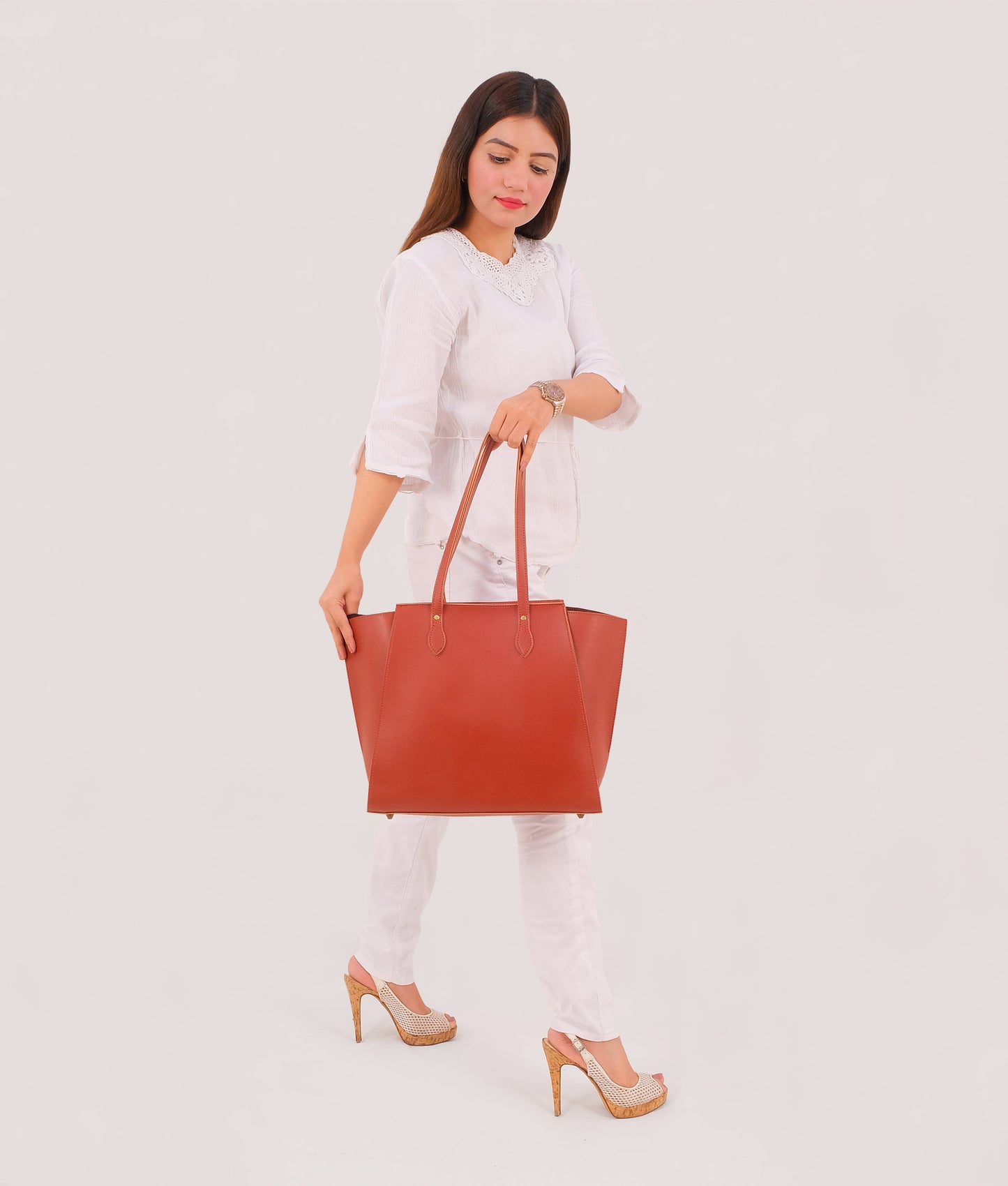 Rust classic tote bag